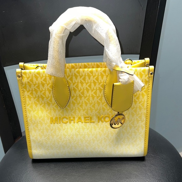 Michael Kors Yellow Satchel Bag - Picture 1 of 6
